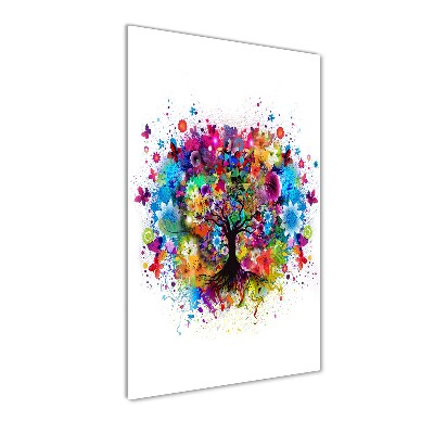 Photo printed on glass Abstract tree