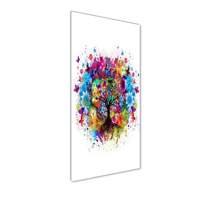 Photo printed on glass Abstract tree