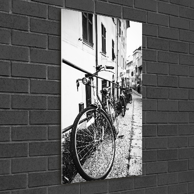 Wall art on glass City bikes