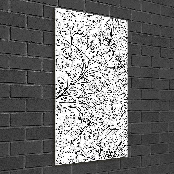 Glass wall art Twigs