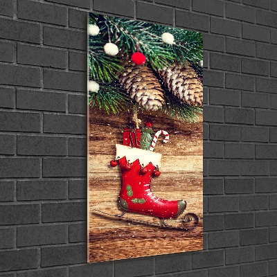 Glass picture wall art Christmas decorations