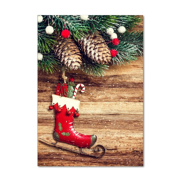 Glass picture wall art Christmas decorations