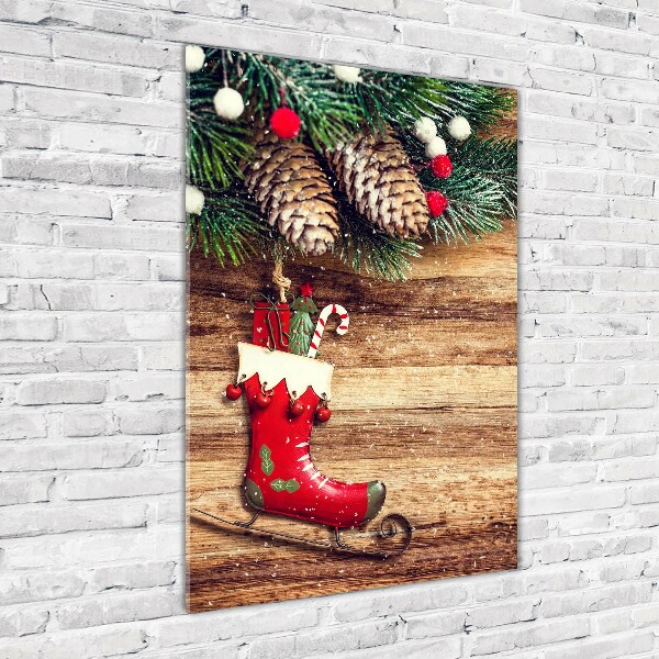 Glass picture wall art Christmas decorations