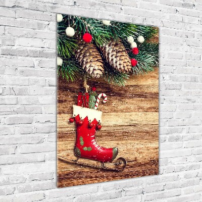 Glass picture wall art Christmas decorations