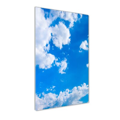 Glass wall art Clouds in the sky