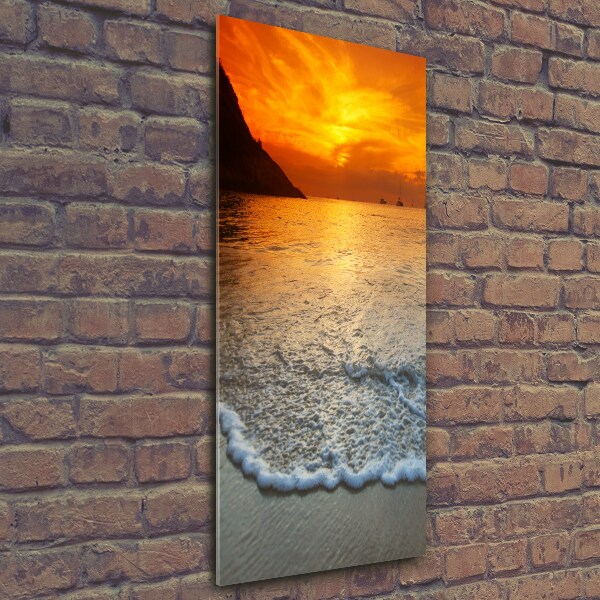 Print on a a glass Sunset