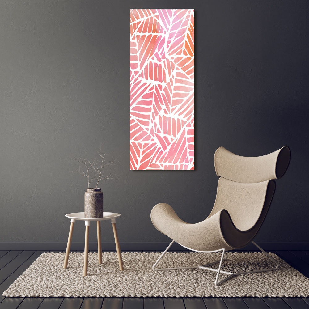 Photo printed on glass Abstract pattern