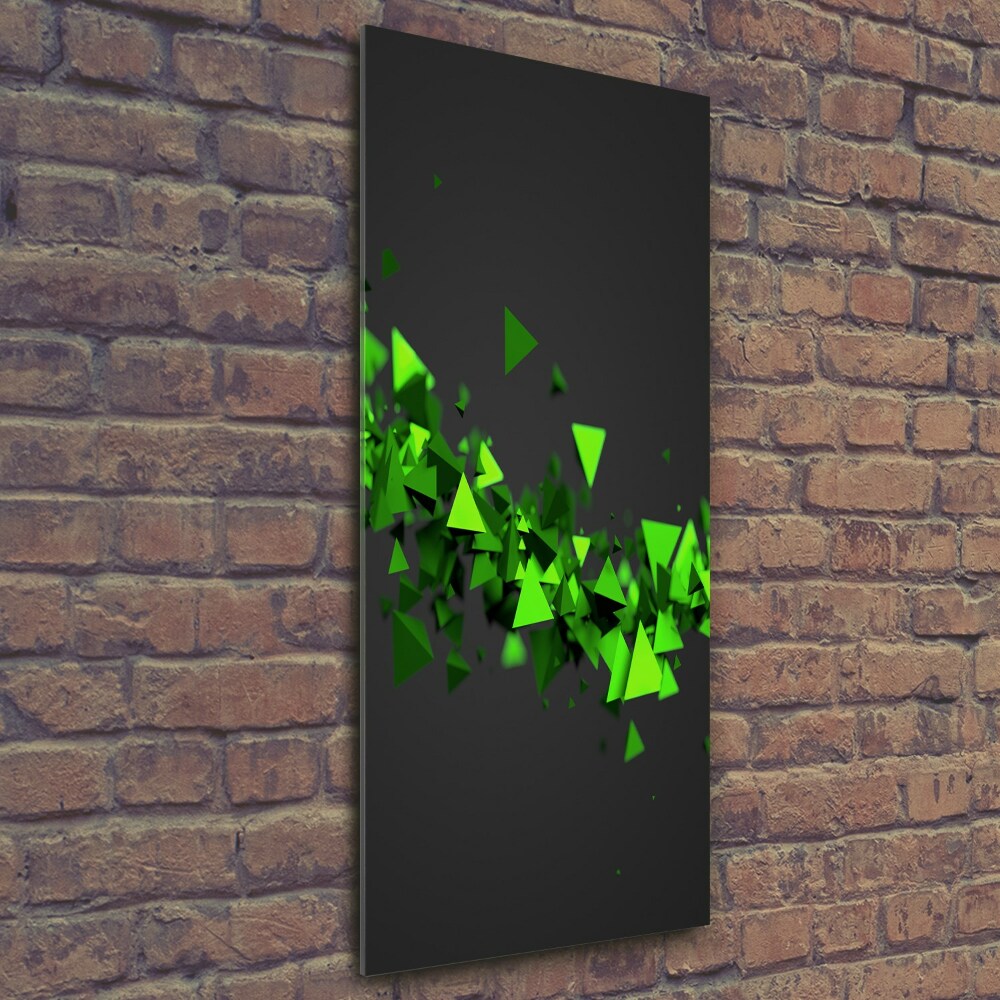 Wall art on glass Geometric wave