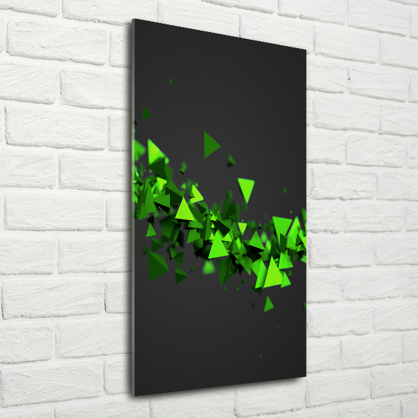 Wall art on glass Geometric wave