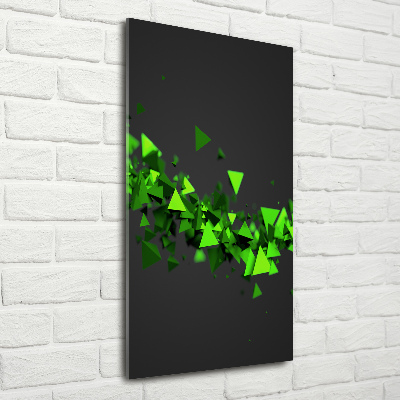 Wall art on glass Geometric wave