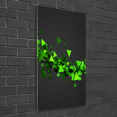 Wall art on glass Geometric wave