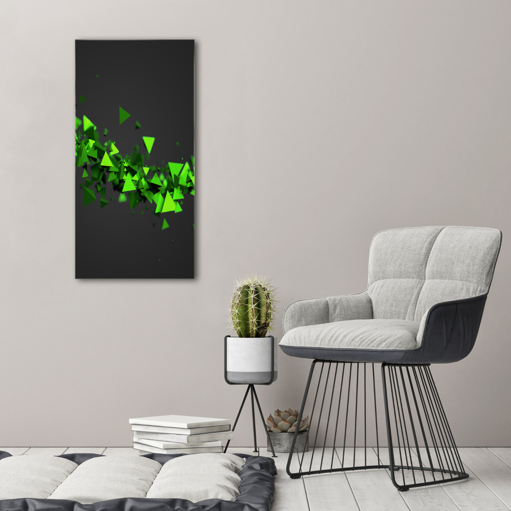 Wall art on glass Geometric wave