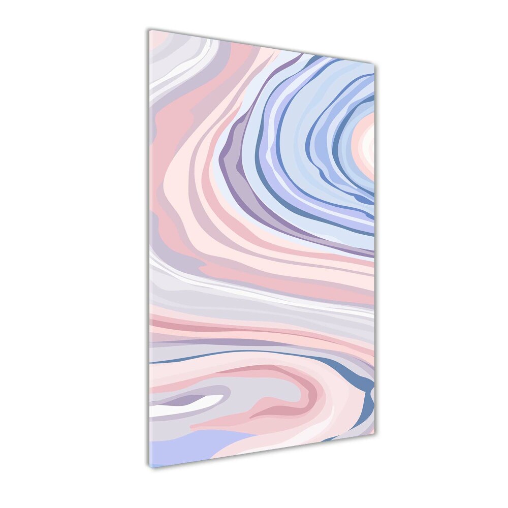 Glass picture wall art Wave abstraction