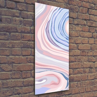 Glass picture wall art Wave abstraction