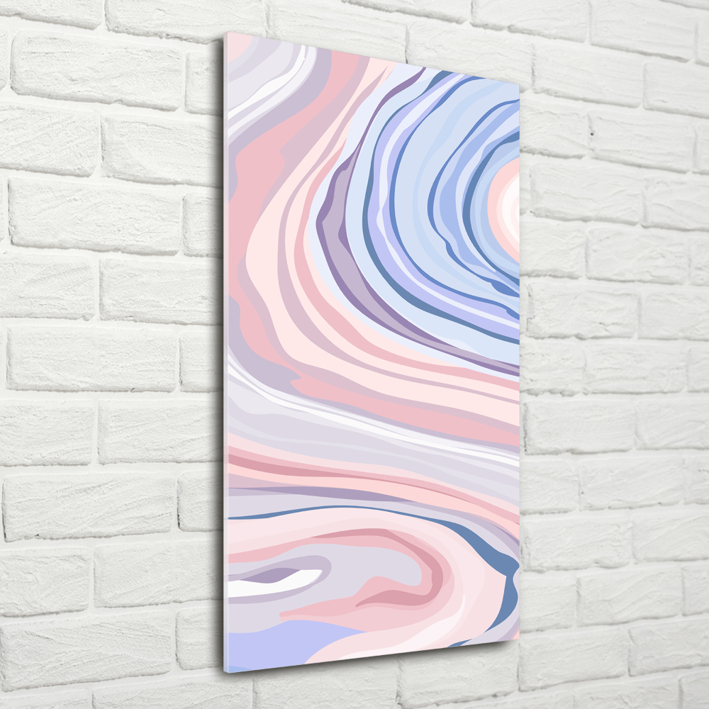 Glass picture wall art Wave abstraction