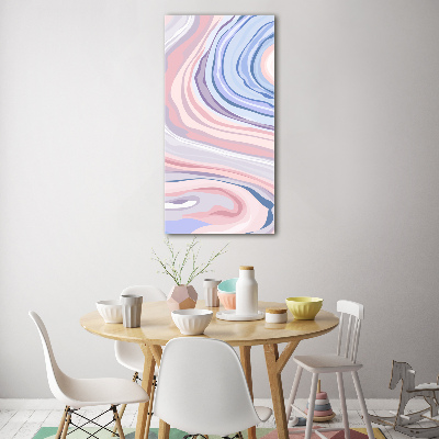 Glass picture wall art Wave abstraction