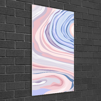 Glass picture wall art Wave abstraction