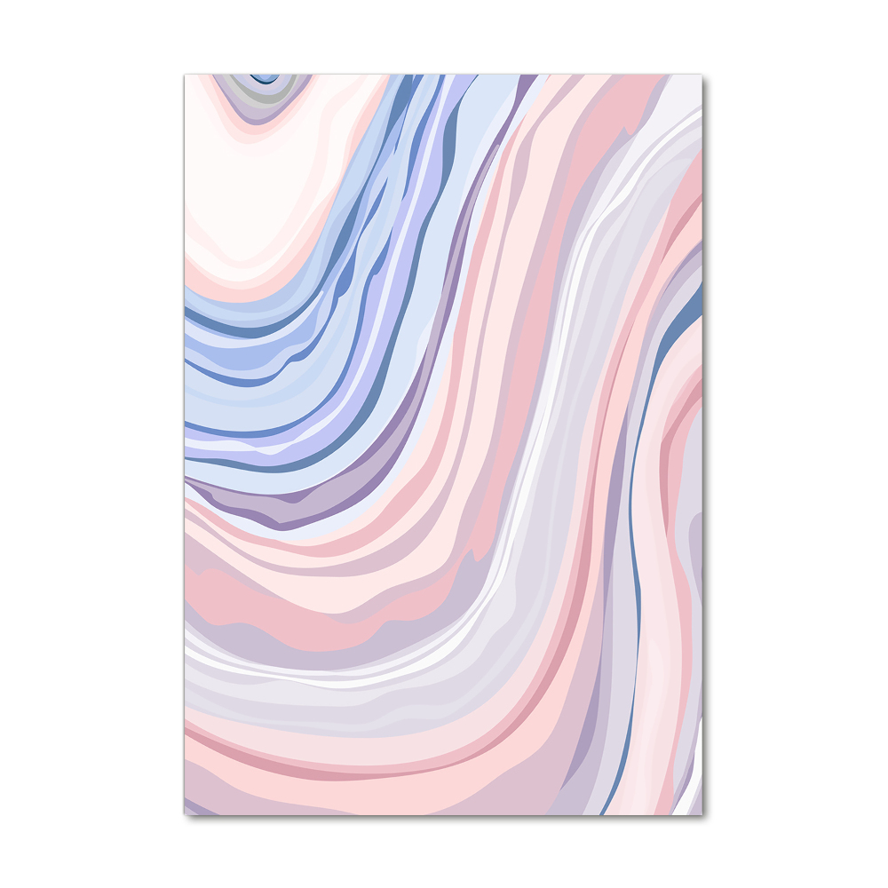 Glass picture wall art Wave abstraction