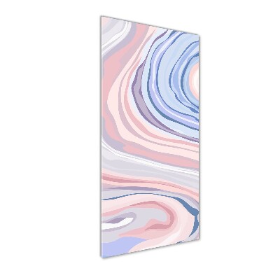 Glass picture wall art Wave abstraction