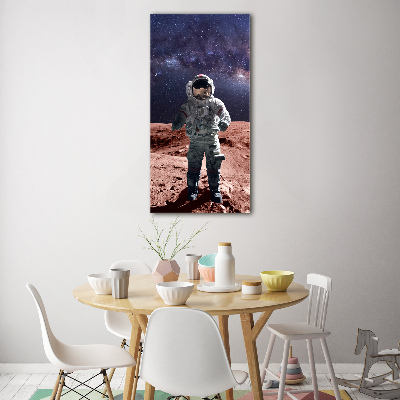 Printed glass wall art Astronaut