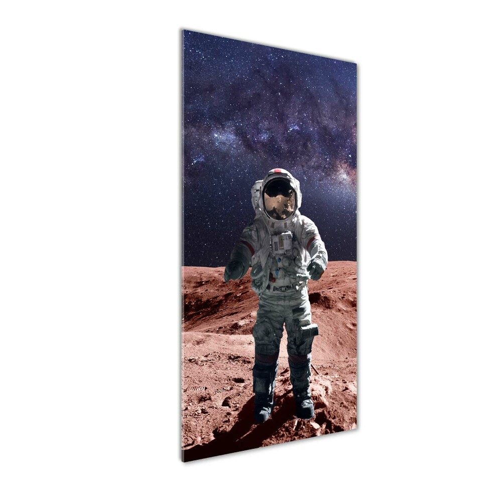 Printed glass wall art Astronaut