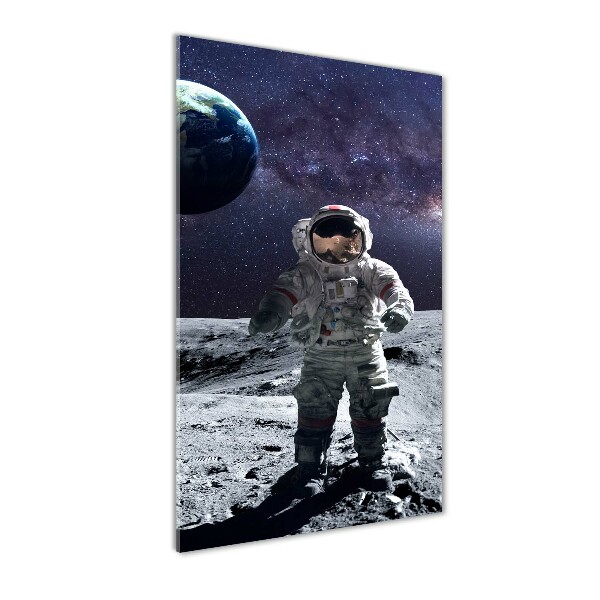 Printed glass wall art Astronaut