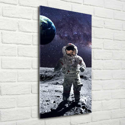 Printed glass wall art Astronaut