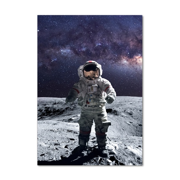 Printed glass wall art Astronaut