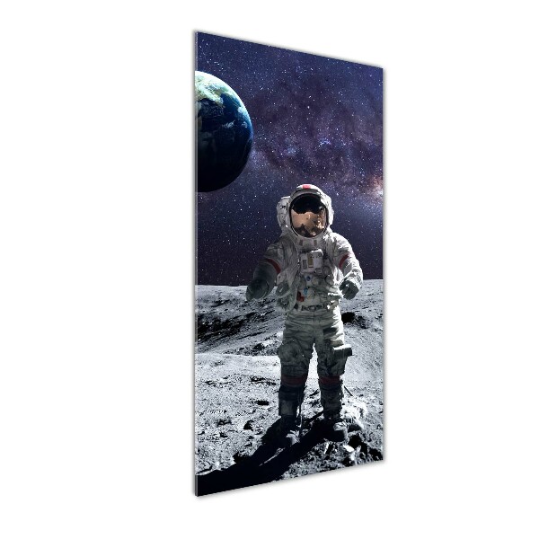 Printed glass wall art Astronaut