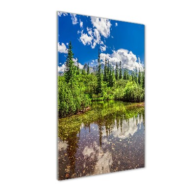 Photo printed on glass Lake in the mountains