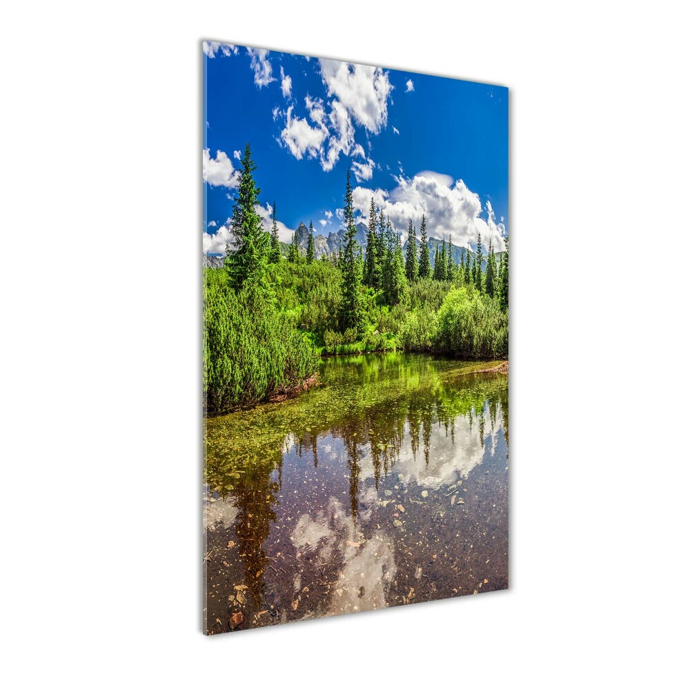 Photo printed on glass Lake in the mountains