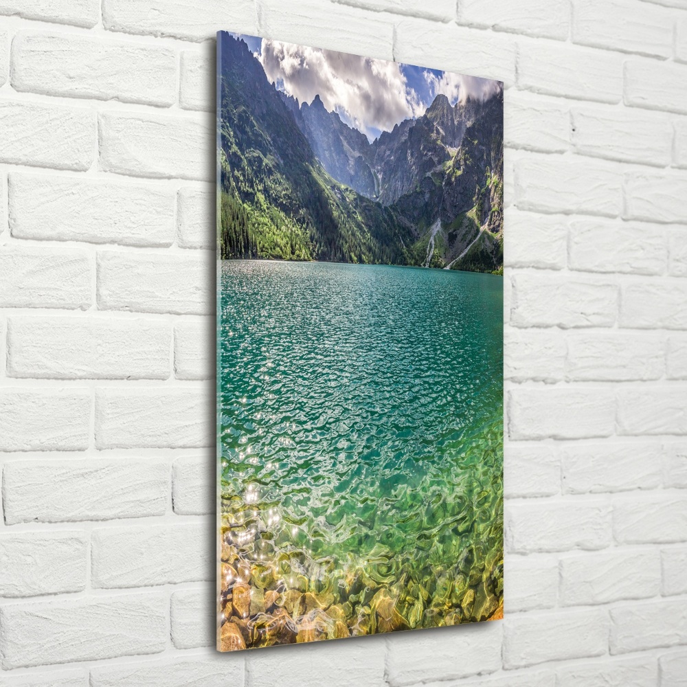 Photo printed on glass Lake in the mountains