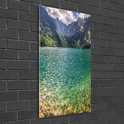 Photo printed on glass Lake in the mountains