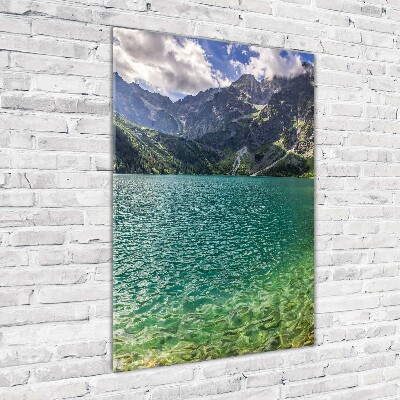 Photo printed on glass Lake in the mountains