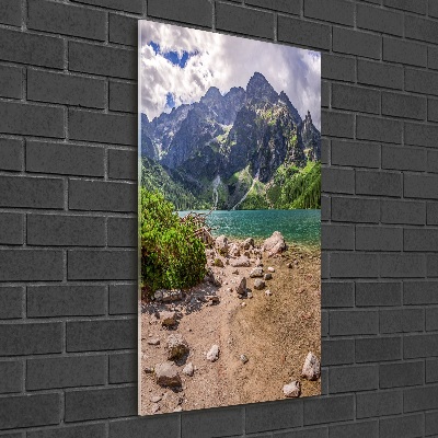 Photo printed on glass Lake in the mountains