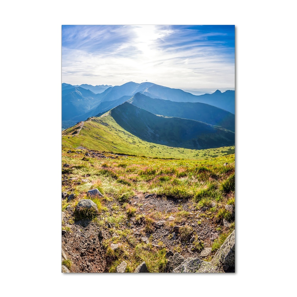 Photo printed on glass Tatra Mountains