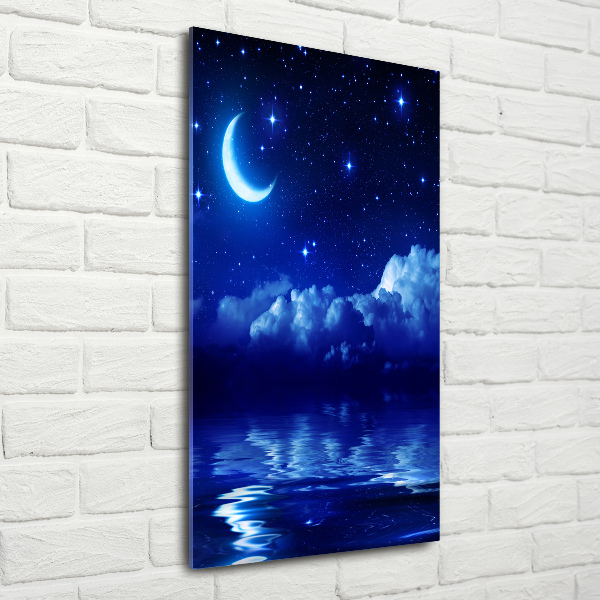 Wall art on glass Sky at night