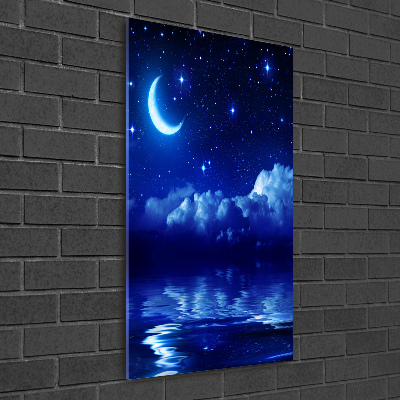 Wall art on glass Sky at night