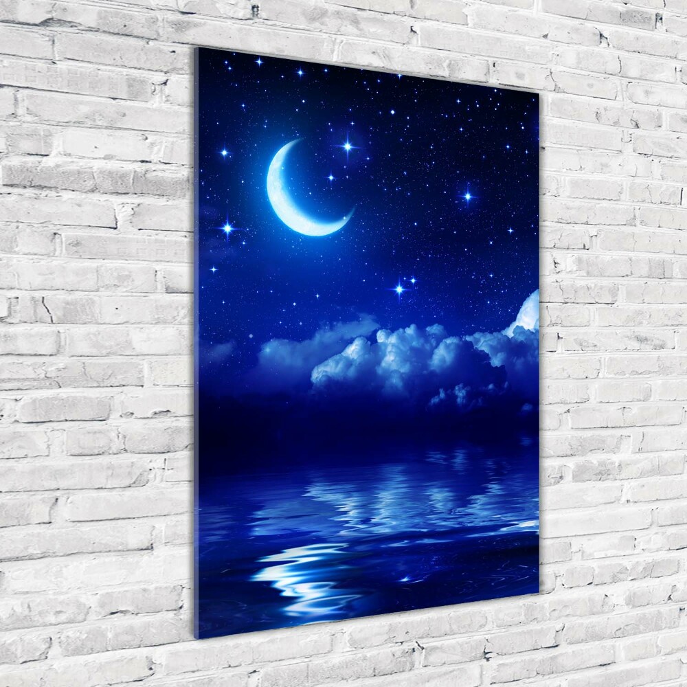 Wall art on glass Sky at night