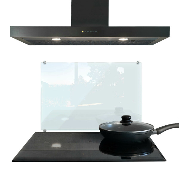 Cooker splashback transparent