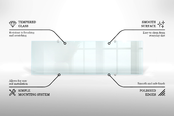 Cooker splashback transparent