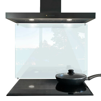 Cooker splashback transparent