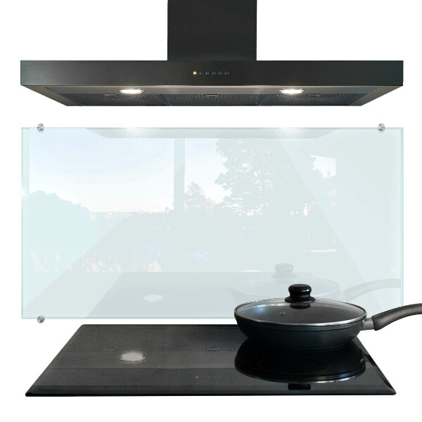 Cooker splashback transparent