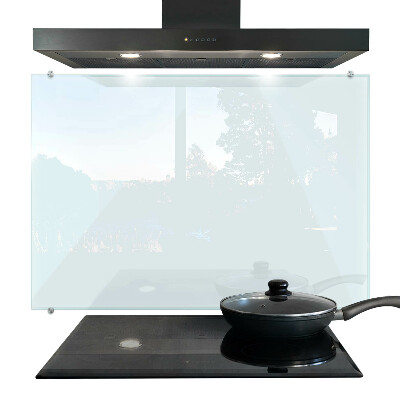 Cooker splashback transparent