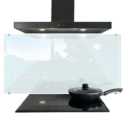 Cooker splashback transparent