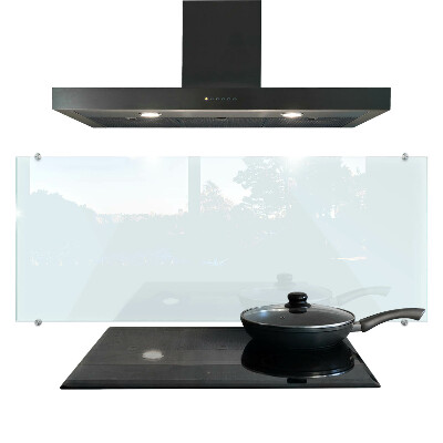 Cooker splashback transparent