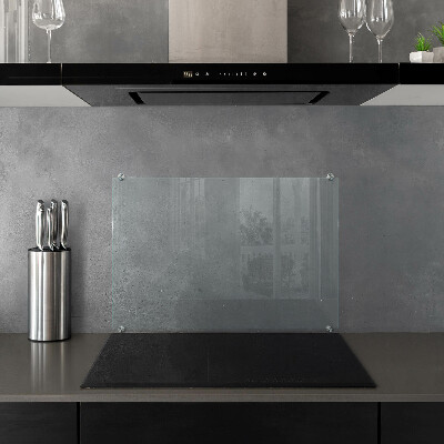 Cooker splashback transparent