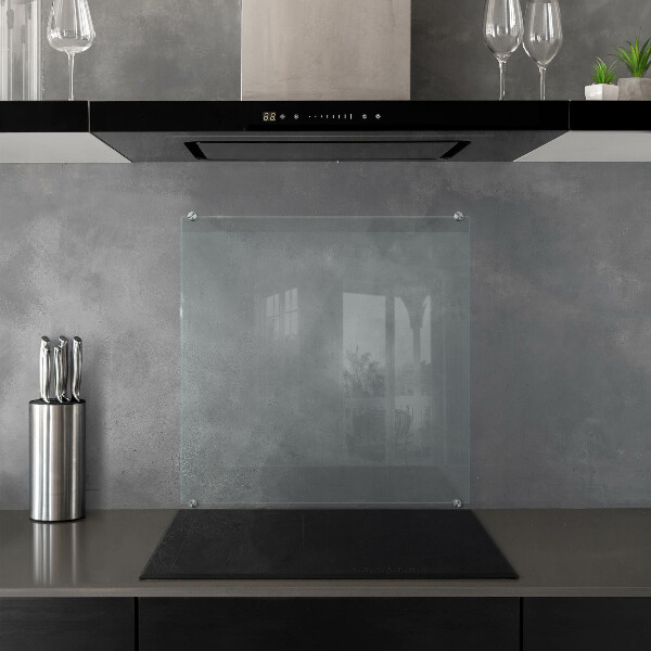 Cooker splashback transparent