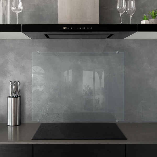 Cooker splashback transparent