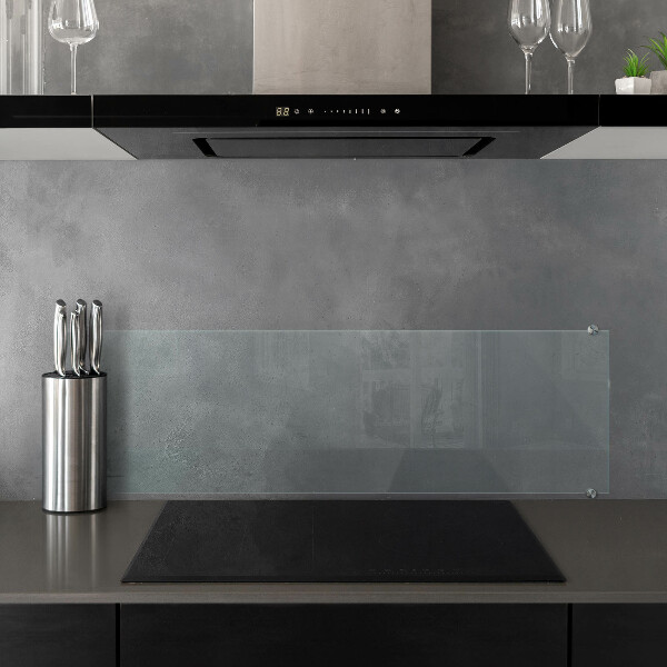 Cooker splashback transparent